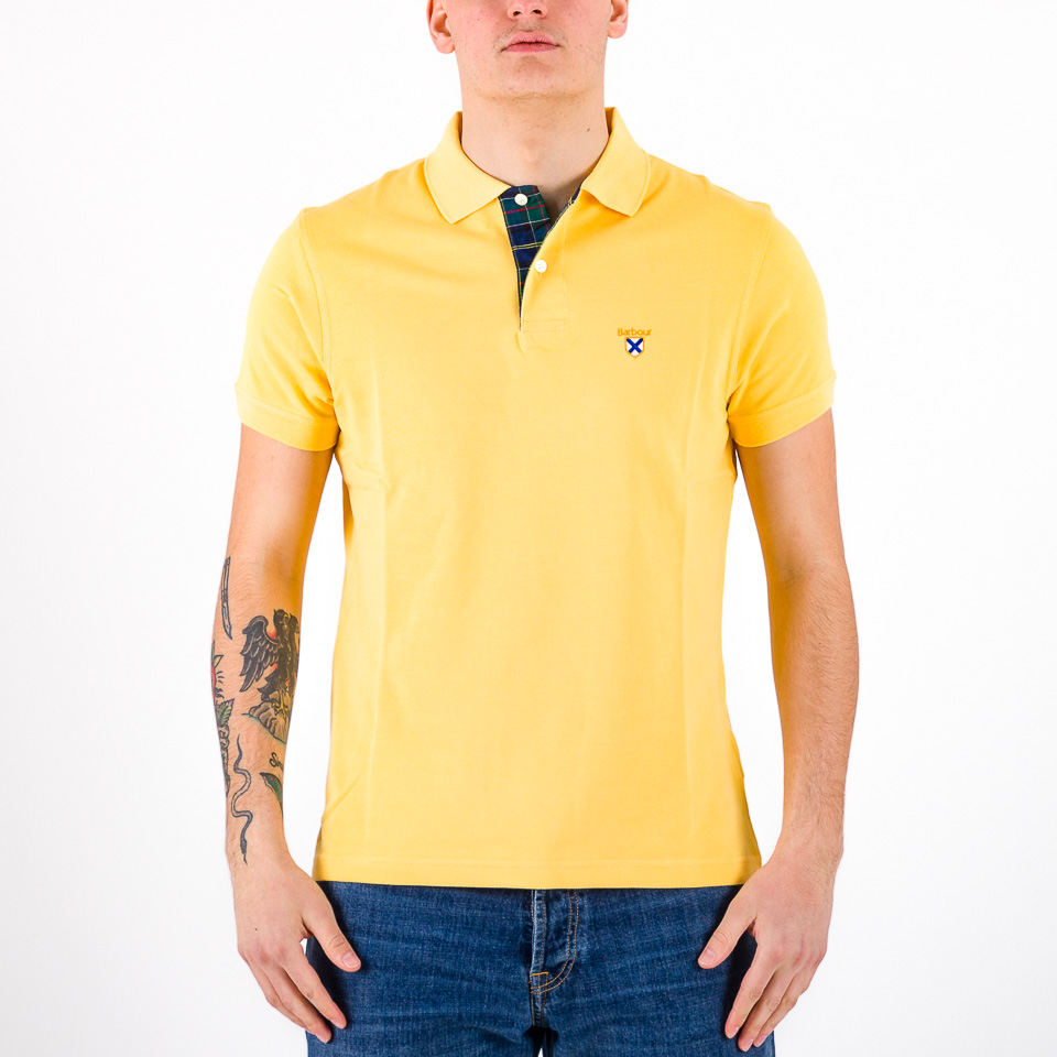 Barbour polo store mens yellow