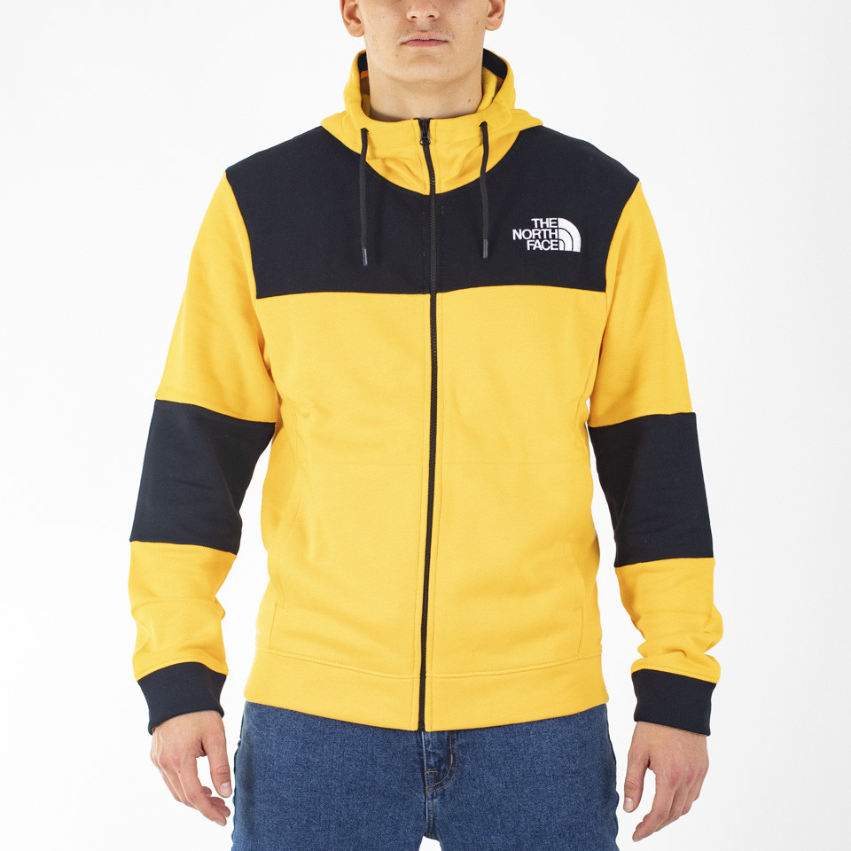 Felpa gialla sale north face