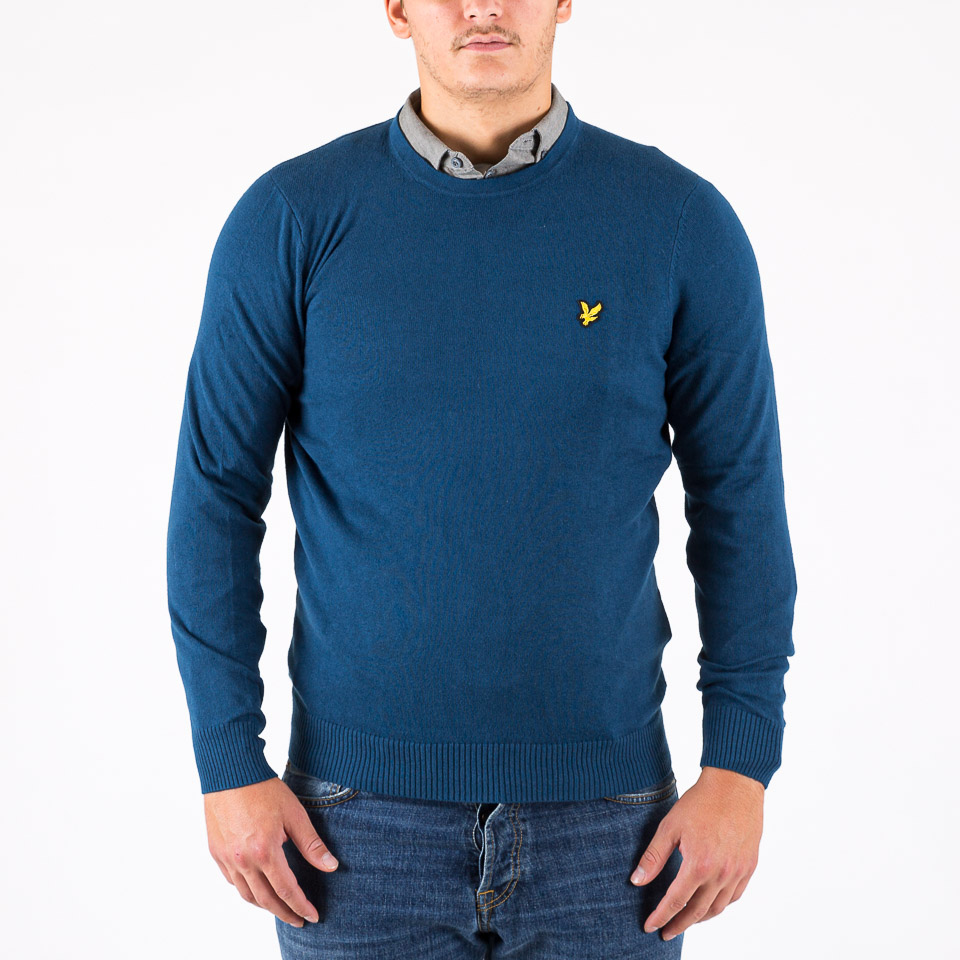 KE-LYLE-SCOTT-KN400VC_NERO_Z865 Men's Lyle & Scott Jersey