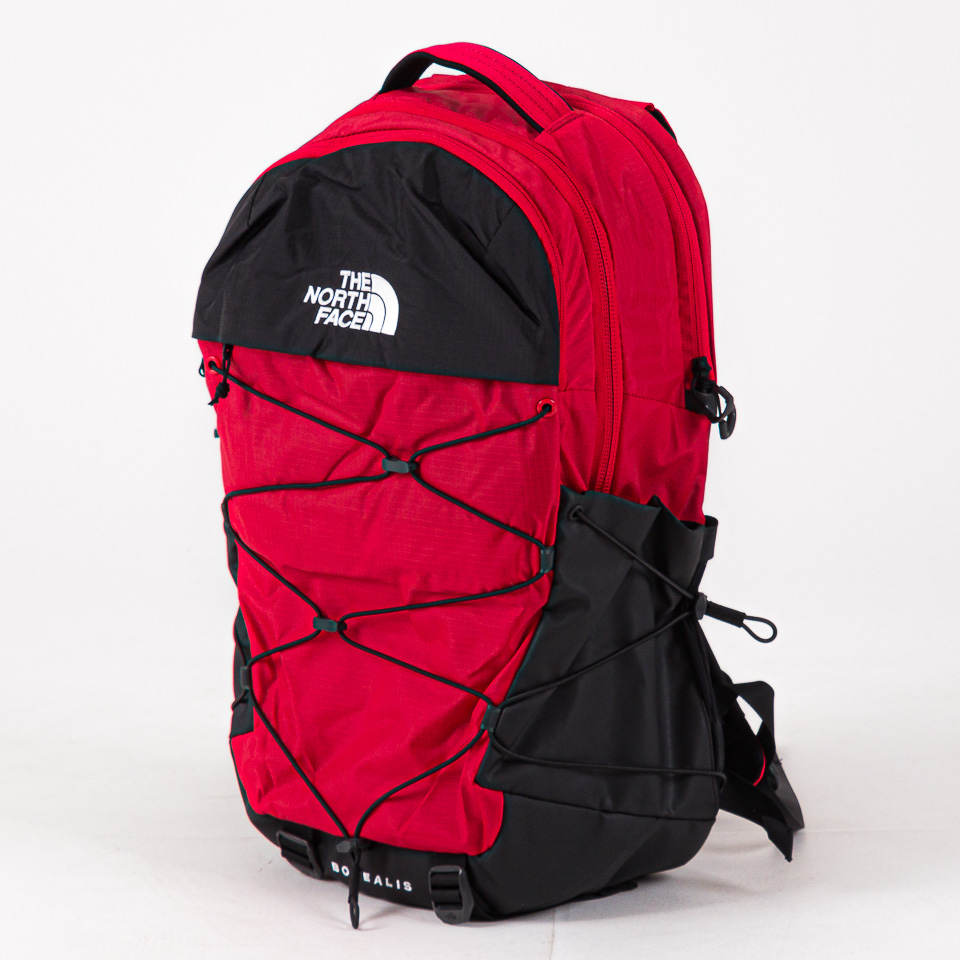 North face hot sale borealis backpack red