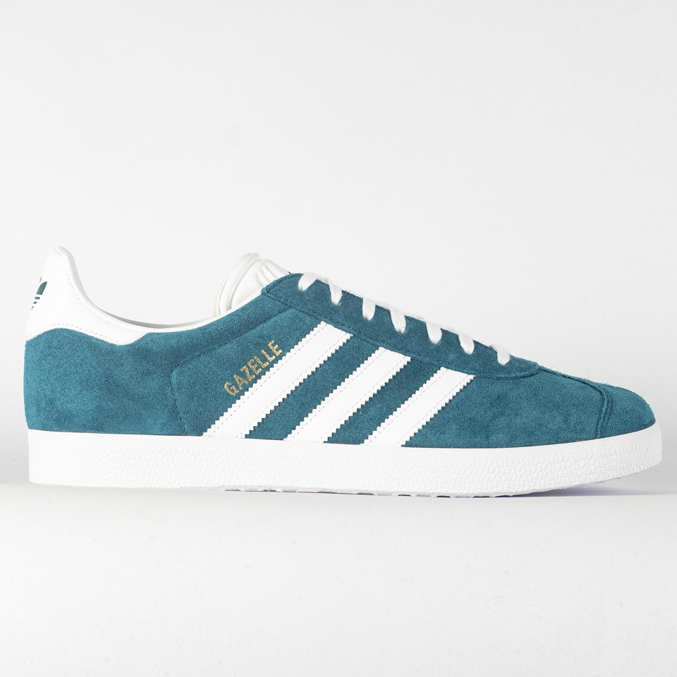 Adidas gazelle 2025 trainers petrol blue/white