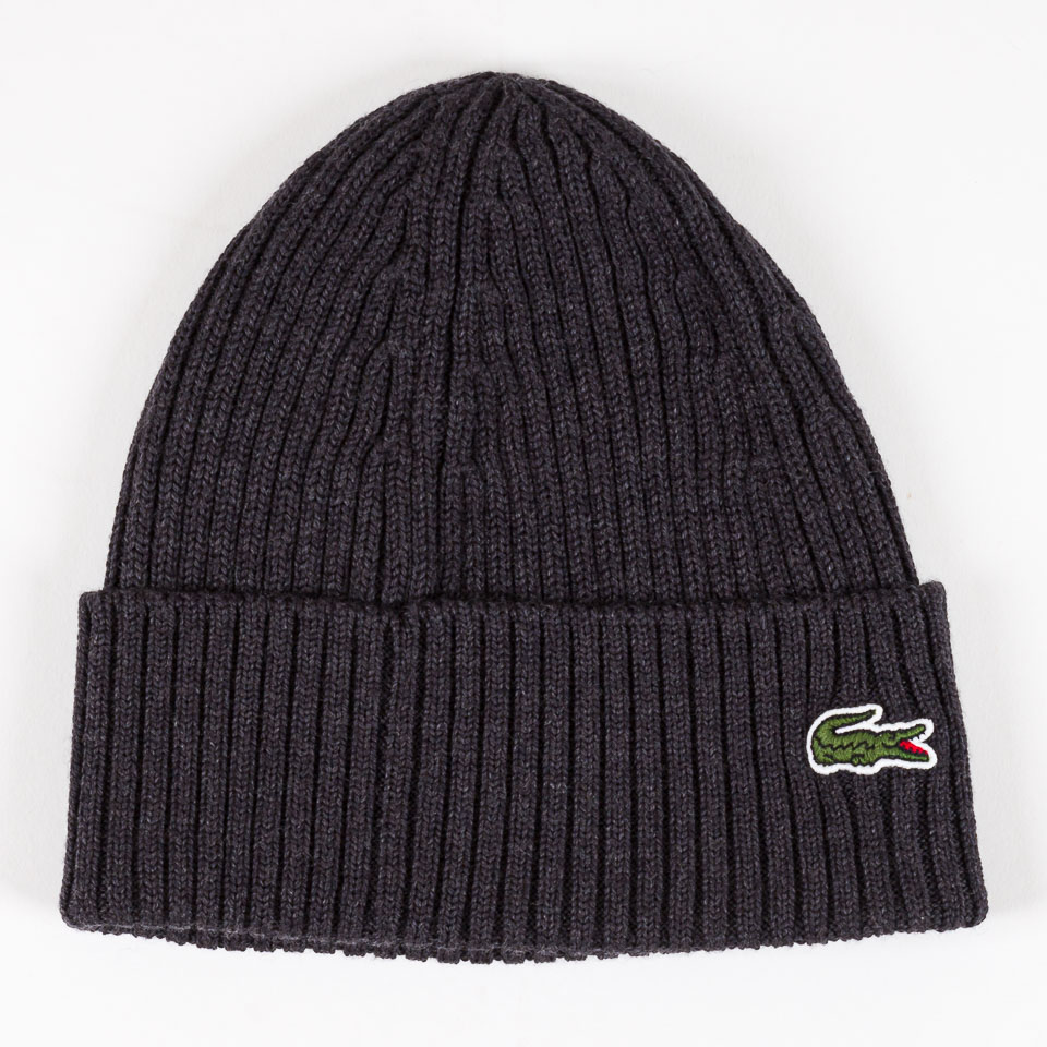 Lacoste ribbed hot sale wool beanie