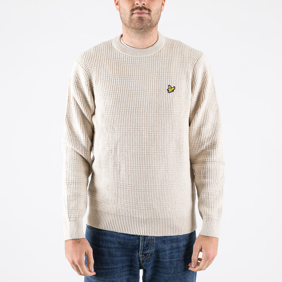 Lyle and scott waffle jumper deals