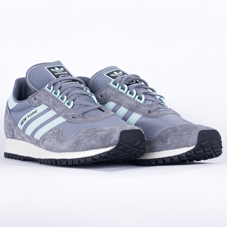 Adidas new best sale york shoes grey