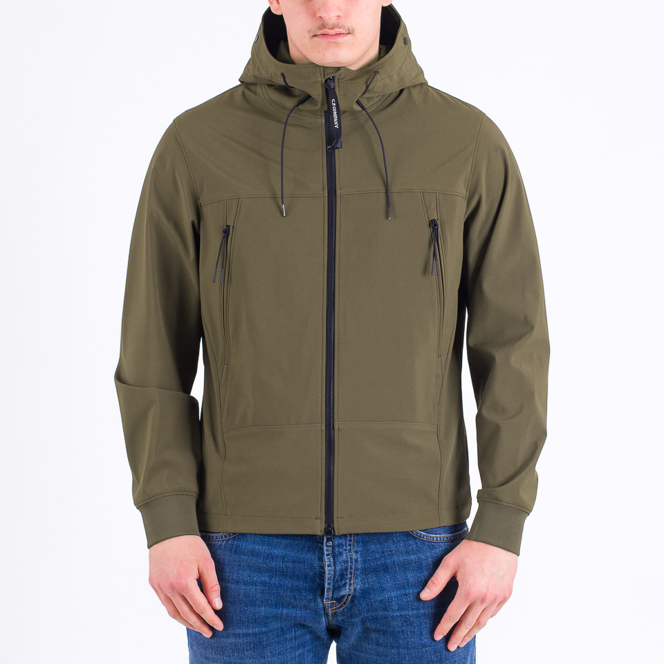 Cp company soft shell jacket green best sale