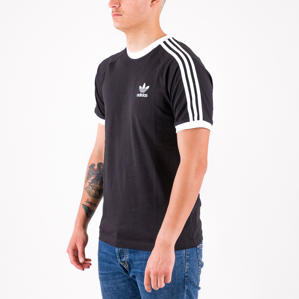 Adidas Originals - Tee Shirt A Bandes 3 Stripes GN3495 Noir 