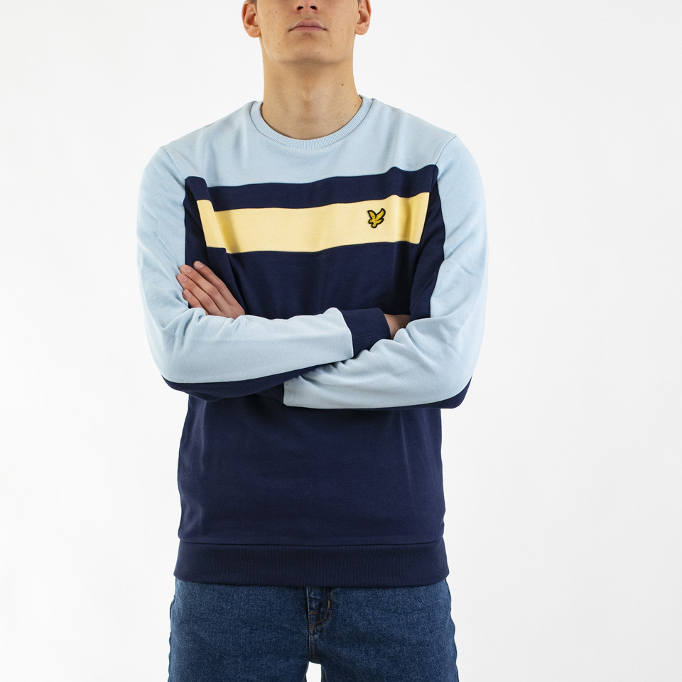 Lyle and scott colour cheap block sweatshirt