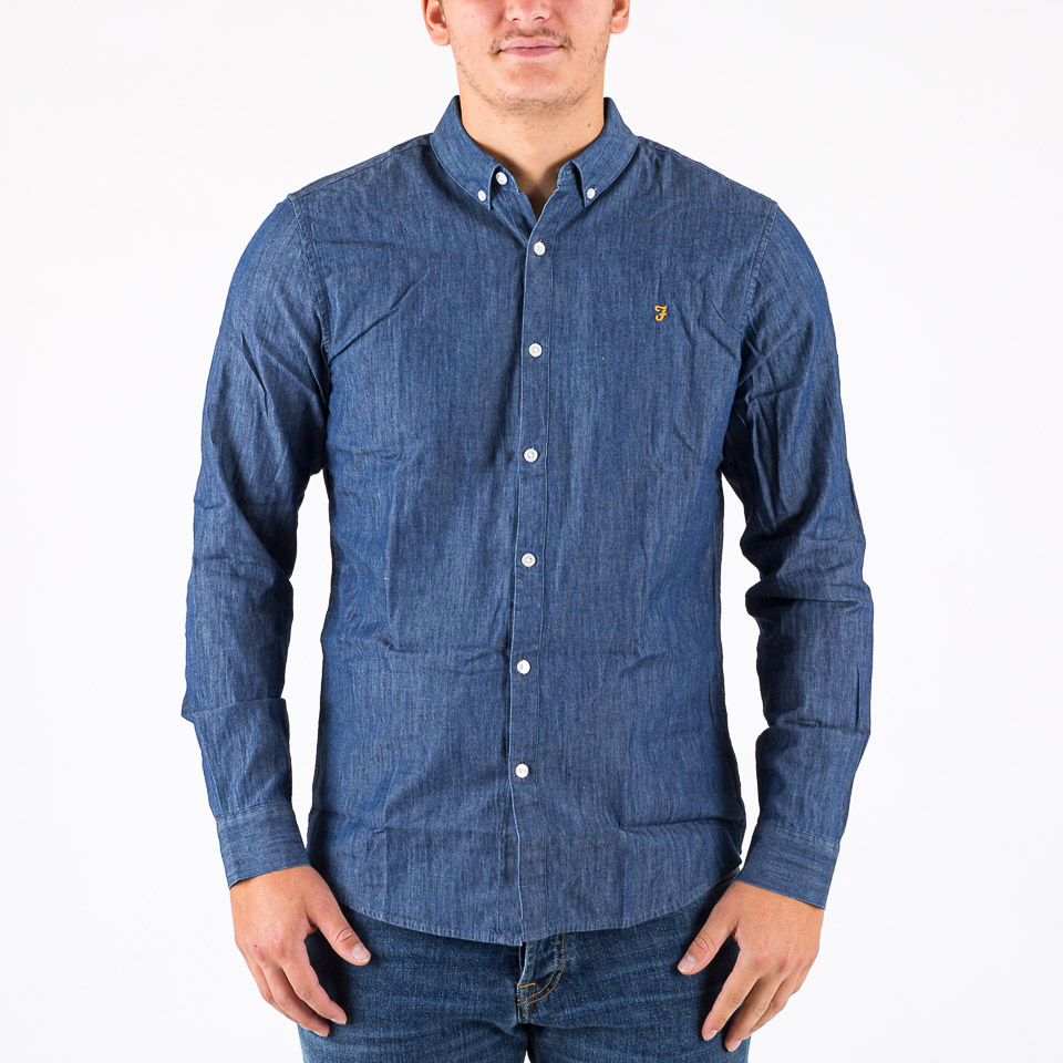 Shirts Farah Jacob Denim Shirt | The Firm shop