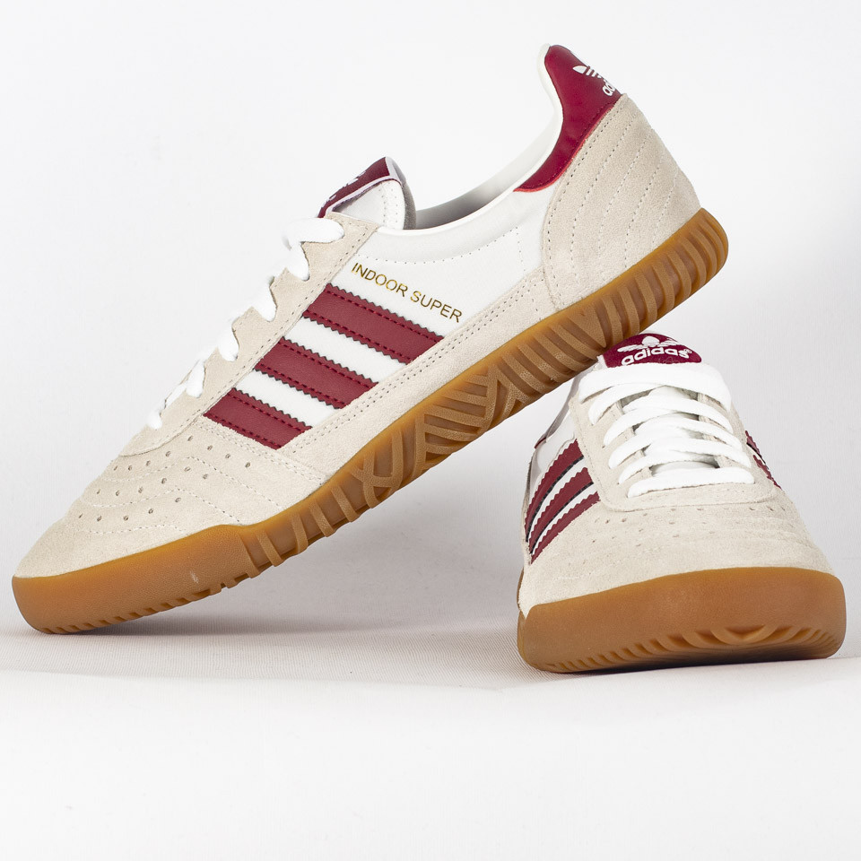 Adidas originals indoor outlet super trainers brown