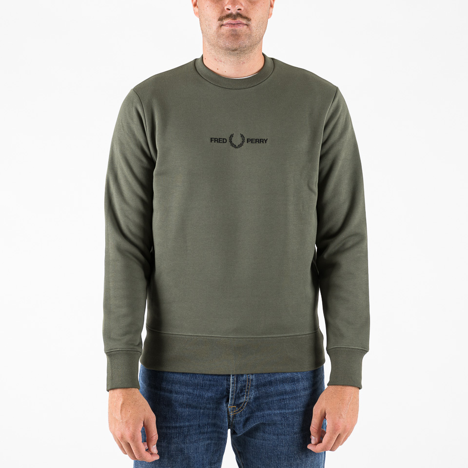 Sweatshirts Fred Perry Embroidered Sweatshirt | The Firm shop