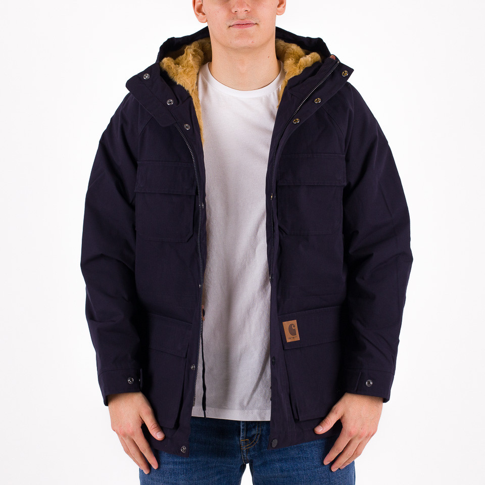 Carhartt mentley clearance jacket dark navy