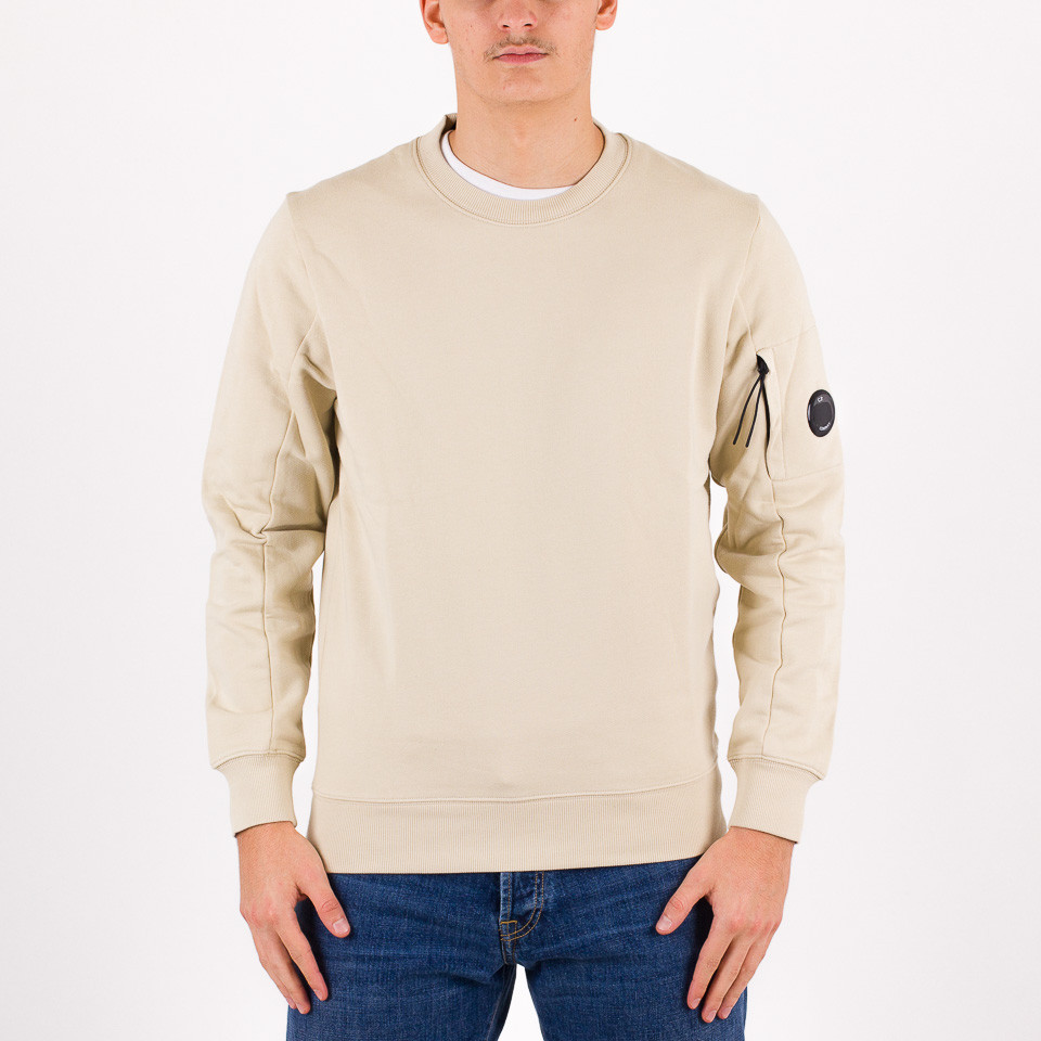 Diagonal raised fleece lens crew online sweat