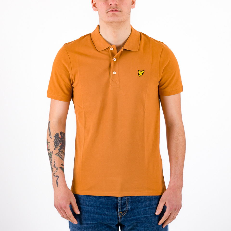 Lyle and scott orange best sale polo shirt