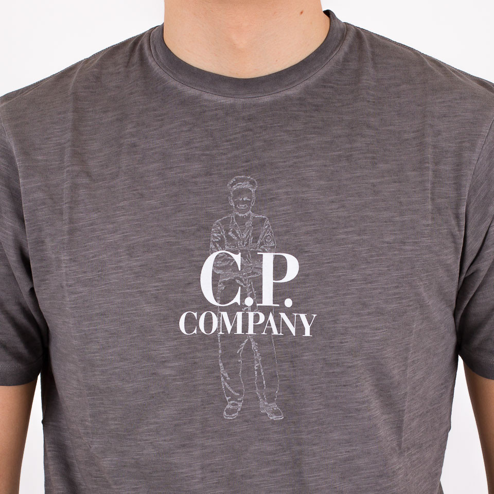 T Shirts C P Company Short Sleeve Man Print T Shirt The Firm Shop
