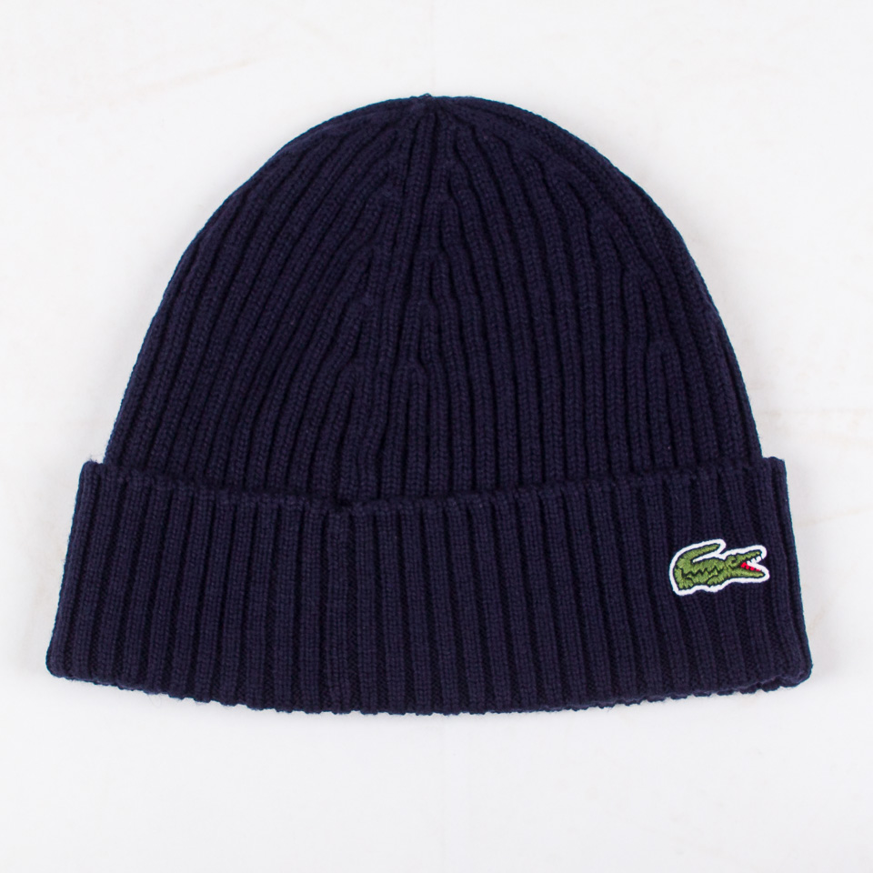 Caps Hats Lacoste Ribbed Wool Beanie The Firm shop