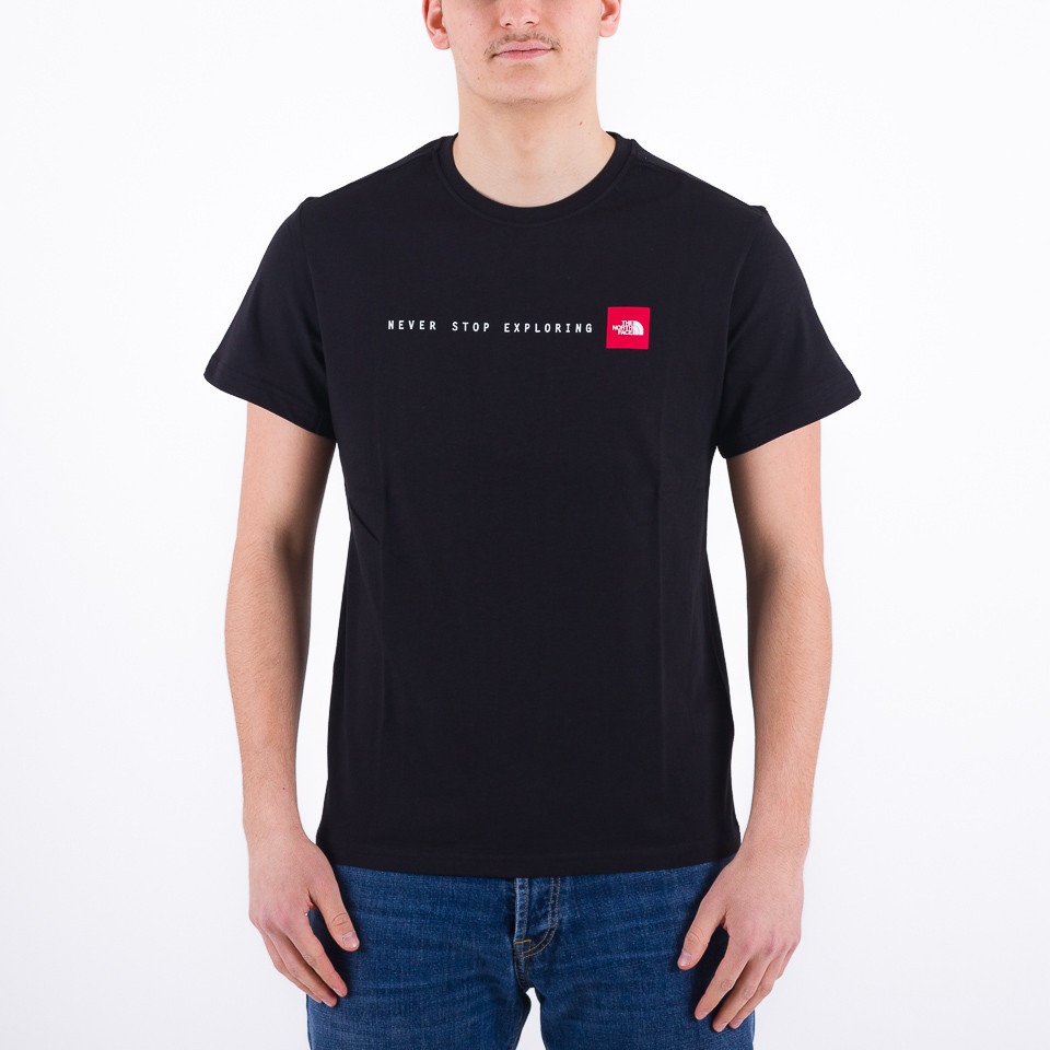 North face never stop hot sale exploring t shirt black