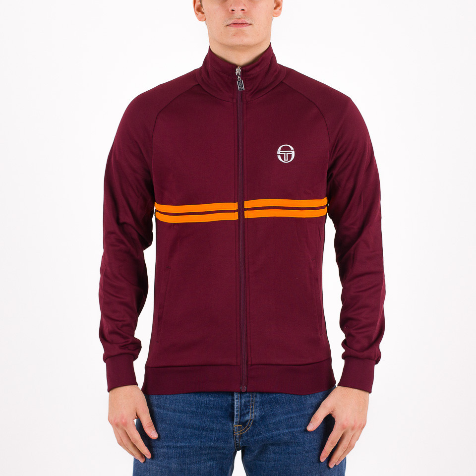 Sergio tacchini claret online and blue track top