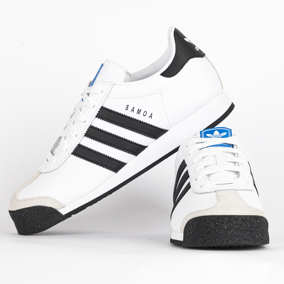Adidas samoa black and white clearance