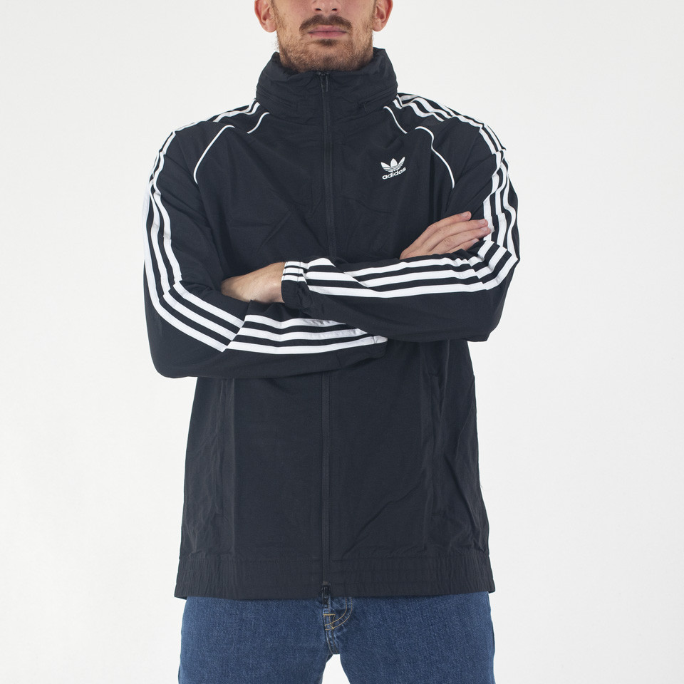 Adidas sst hotsell windbreaker black