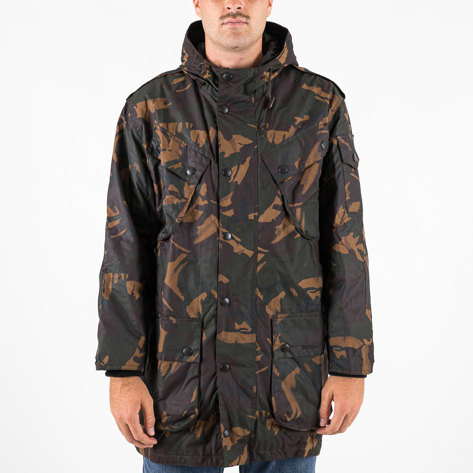 Jackets Barbour Wax Camo Parka The Firm shop