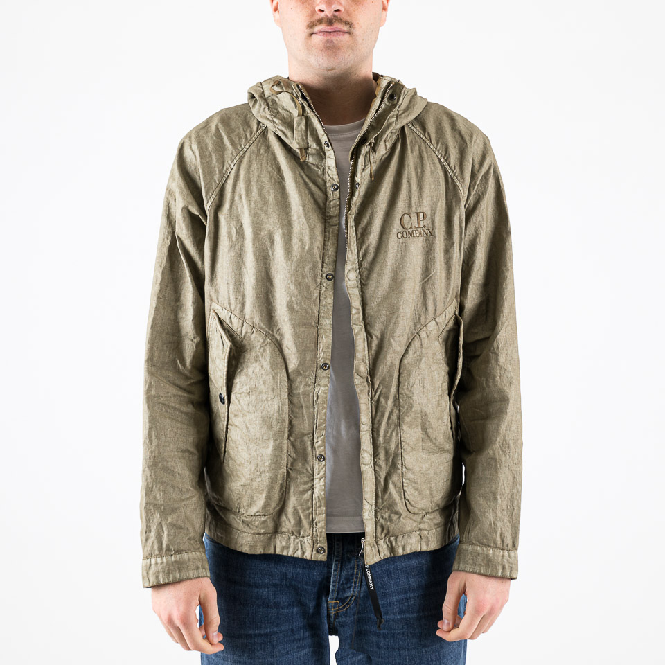 ジャケット・アウター CP Company LINO-FLAX Linen Jacket 48 07SS] “C.P.COMPANY” Garment-dyed LINO-FLAX COTTON METAL