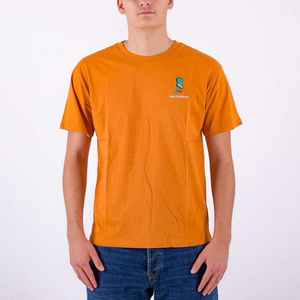 NEW BALANCE - Tee shirt/Maillot microfibre - orange Couleur Orange