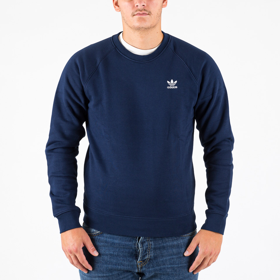 Adidas trefoil crew neck sweatshirt deals