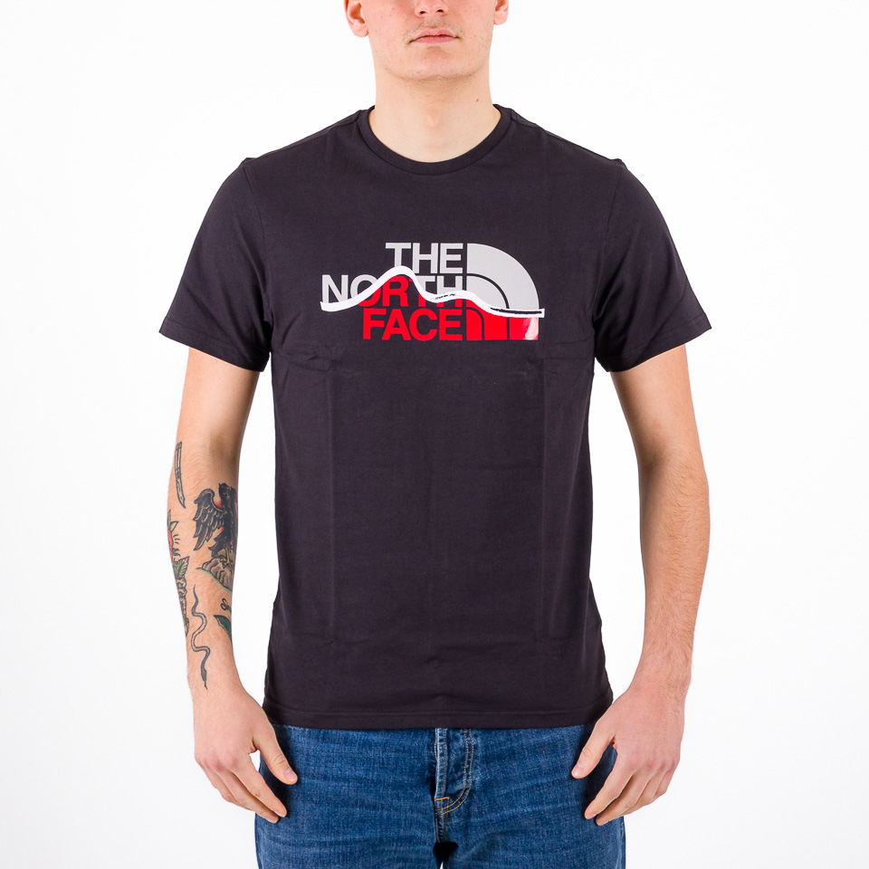 The North Face Mountain Outline t-shirt in black