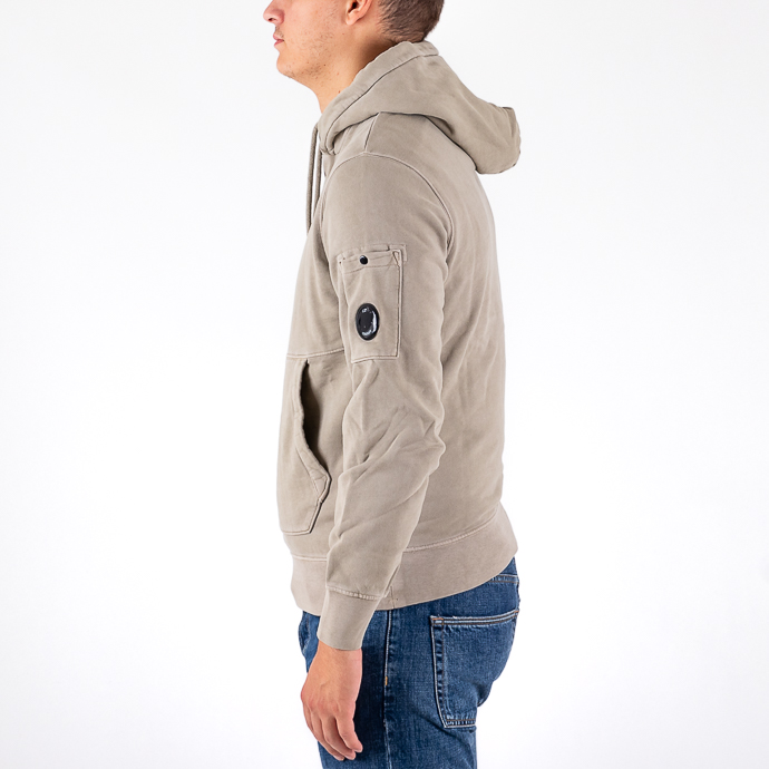 CP COMPANY｜SWEATSHIRTS (Brushed Emerized Diagonal Fleec C.P. Company BRUSHED AND EMERIZED DIAGONAL FLEECE LOGO CREW