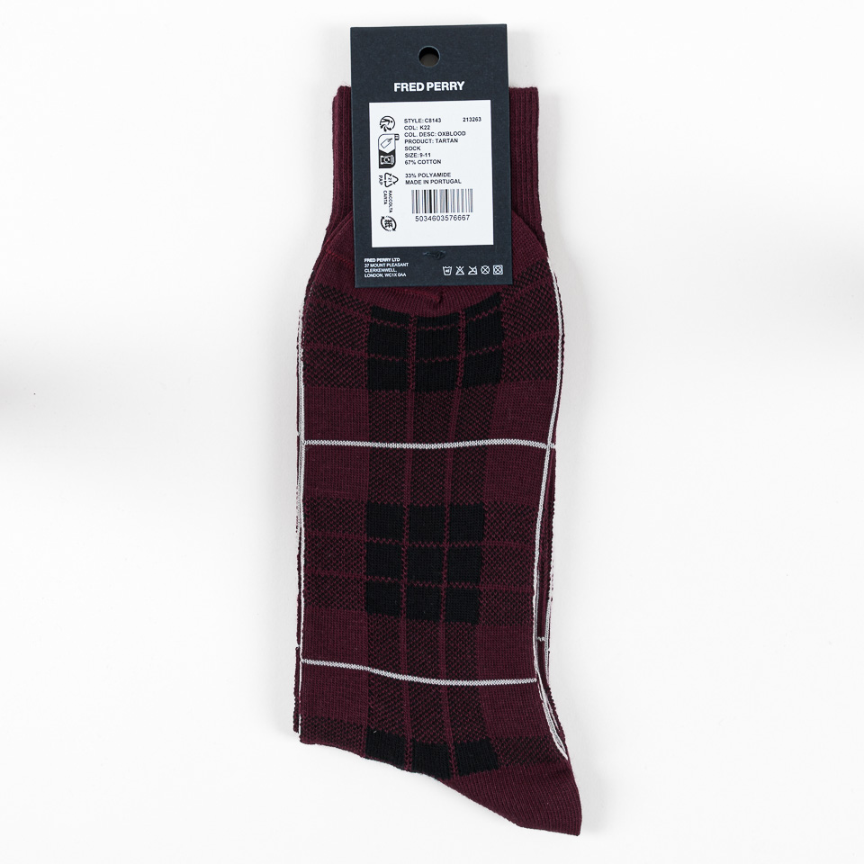 FRED PERRY☆ Chosen by Champions Socks OX BLOOD Clubhouse Sock - Oxblood | Accessories | Hats, Wallets