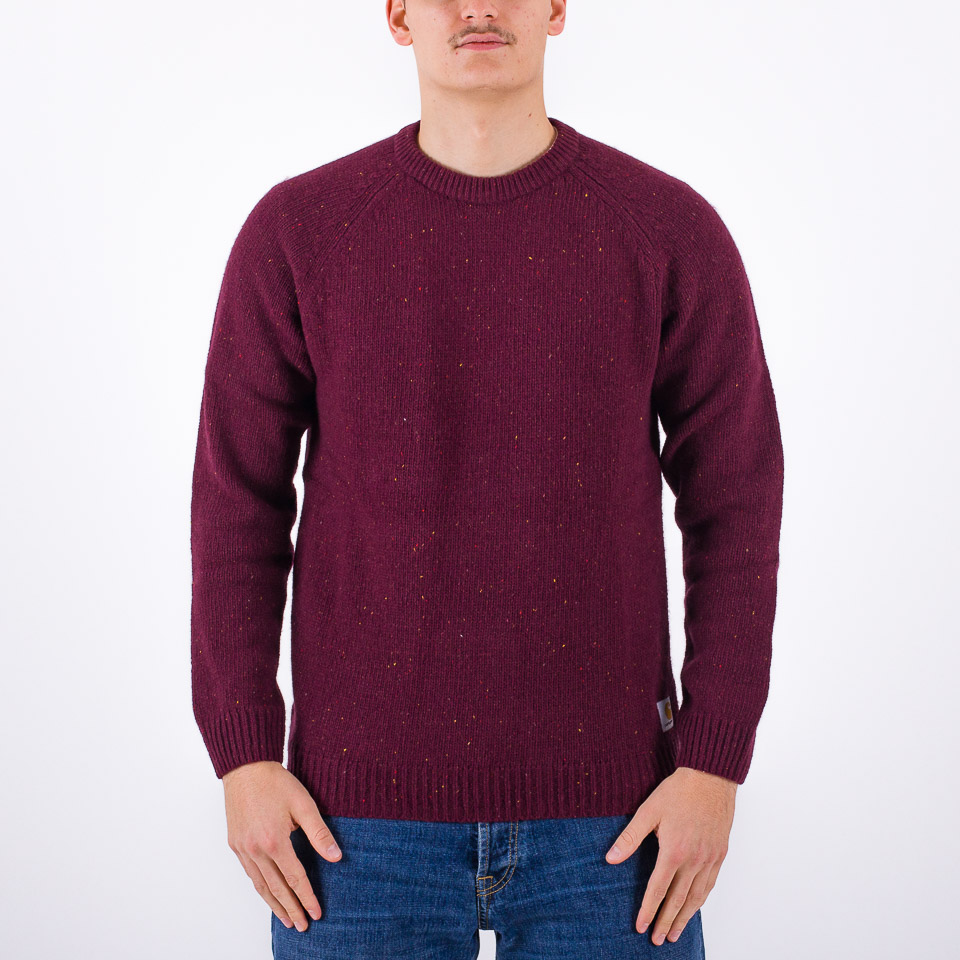 Carhartt anglistic sweater olive best sale