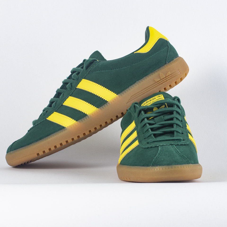 Adidas bermuda trainers outlet green/yellow