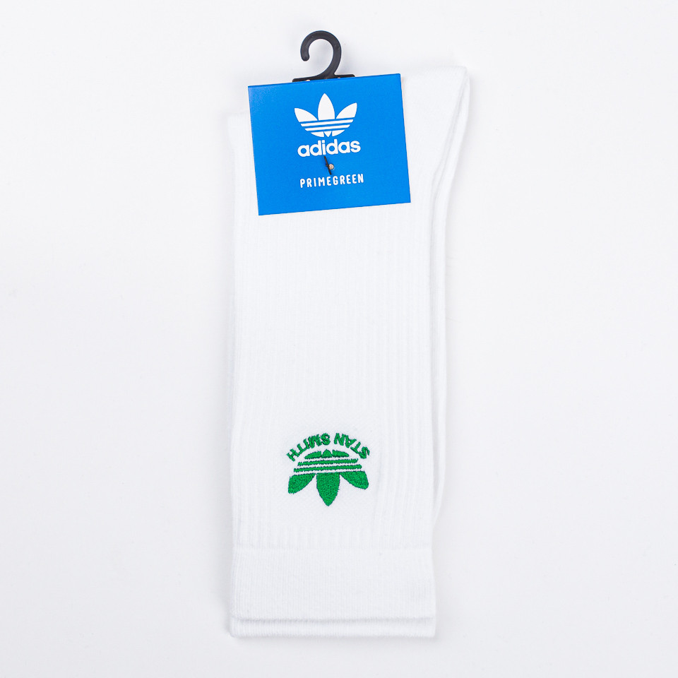 Adidas originals white on sale stan smith with trefoil