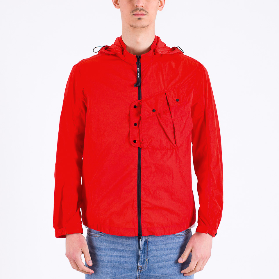 Cp company goggle jacket on sale red