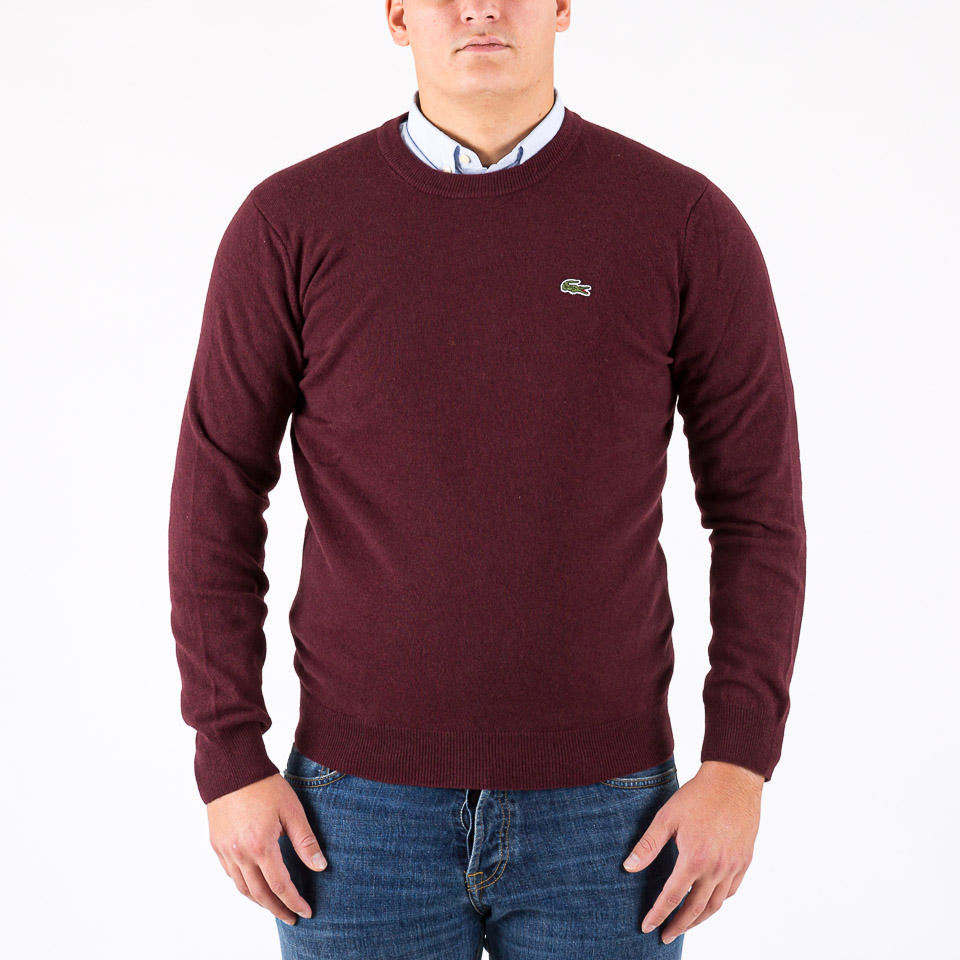 Burgundy deals lacoste jumper