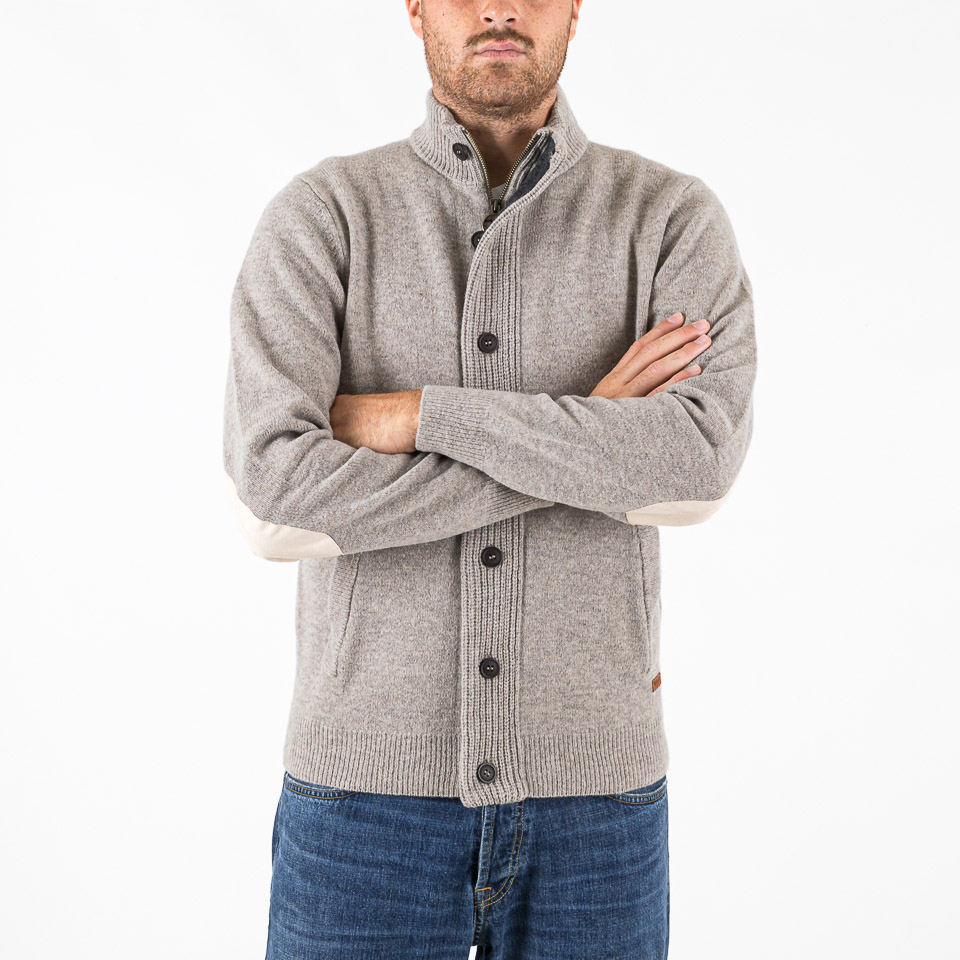 Jumpers Sweaters Barbour Essential Patch Zip Through Jumper The Firm shop