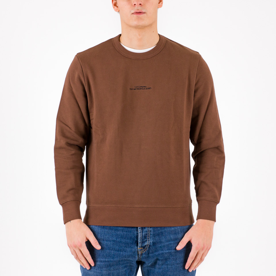 スウェット・トレーナー C.P. Company \"The Metropolis Series\" sweatshirt C.P. Company Metropolis Printed Logo Sweatshirt Black at