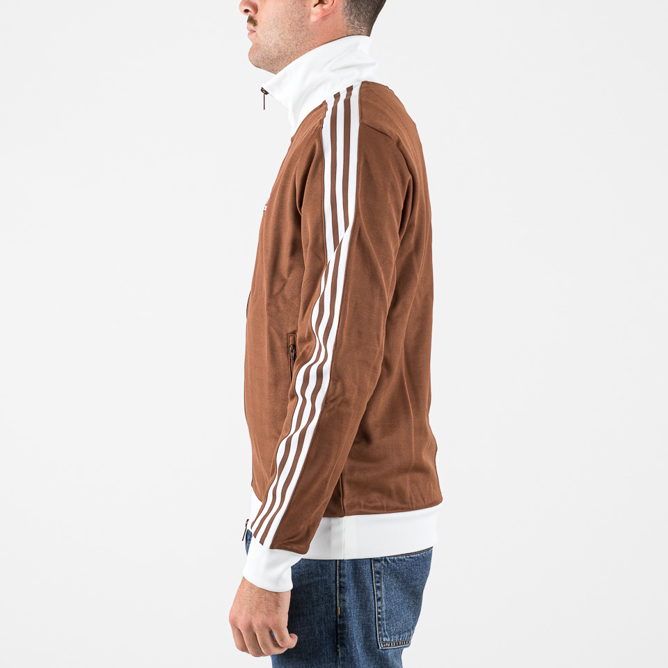 ■adidas■ Beckenbauer Track Top Brown IY9879 Adidas Original Mens ADICOLOR BECKENBAUER TRACKTOP JACKET