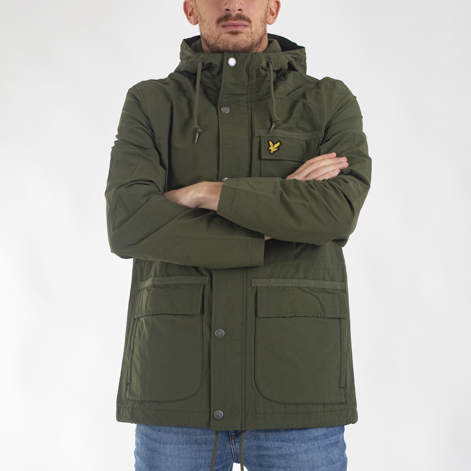 Lyle And Scott Micro Fleece Lined Jacket Green