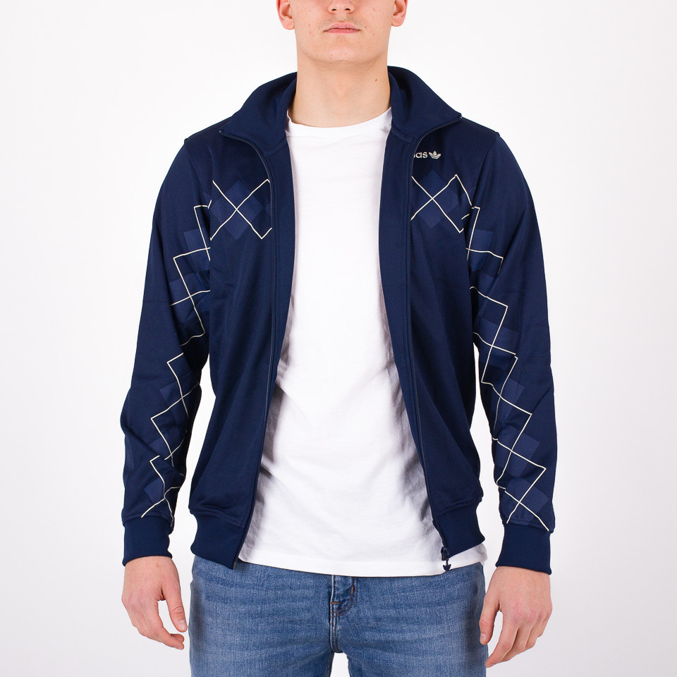 Adidas argyle track discount top