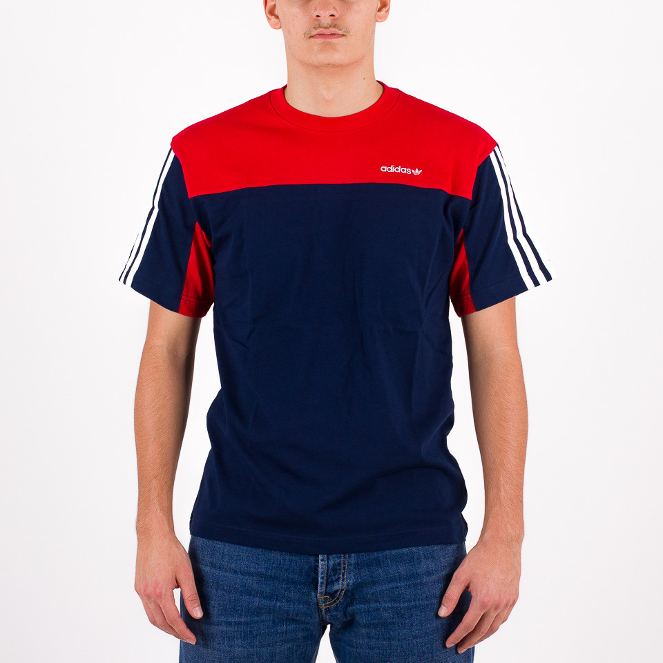 Adidas originals red shirt clearance