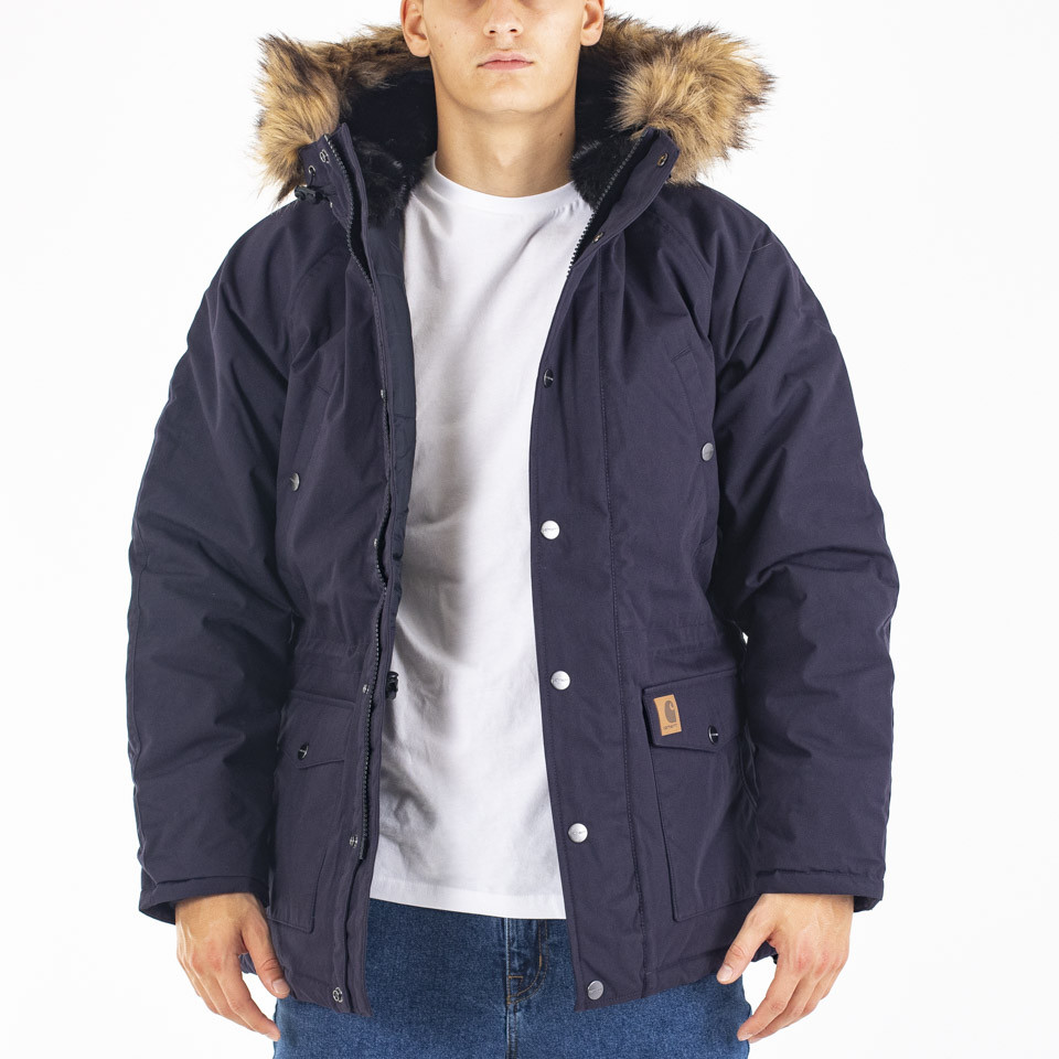 carhartt trapper parka dark navy