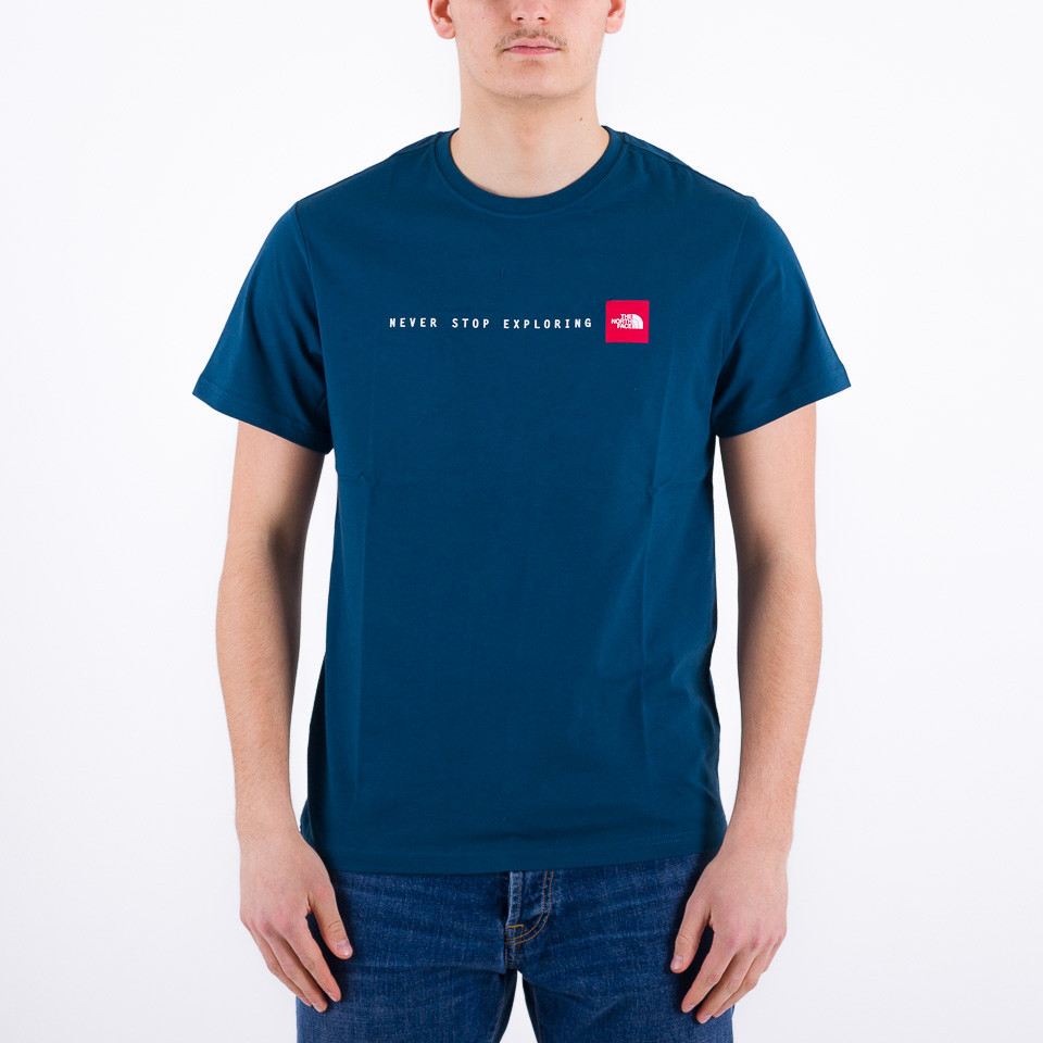 Blue north face outlet t shirt