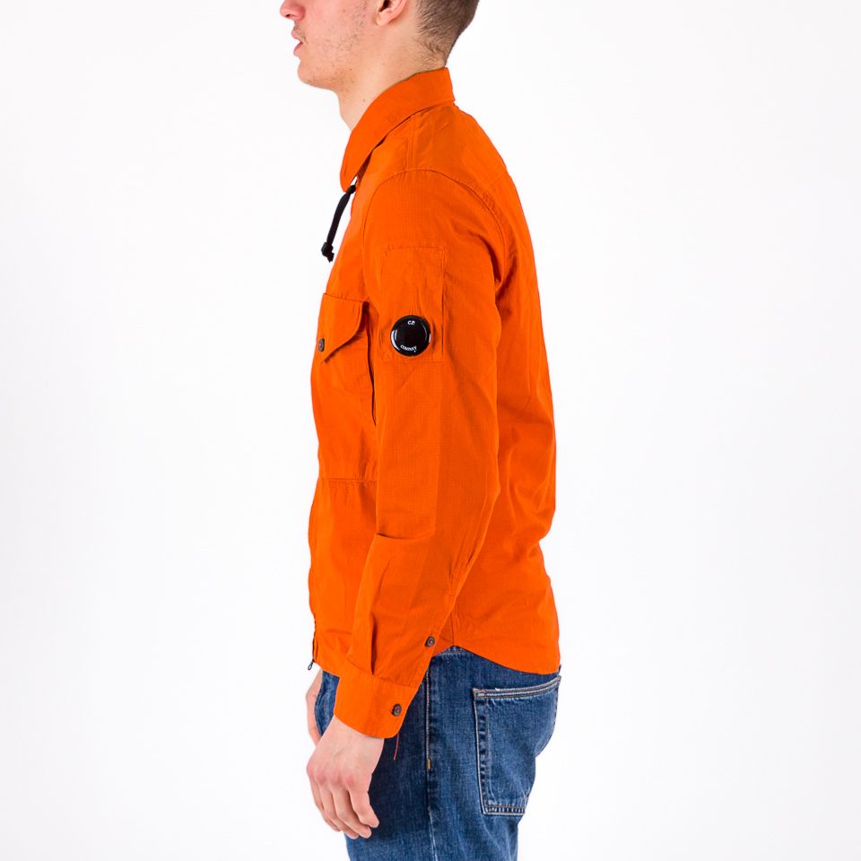 Cp company hot sale orange overshirt