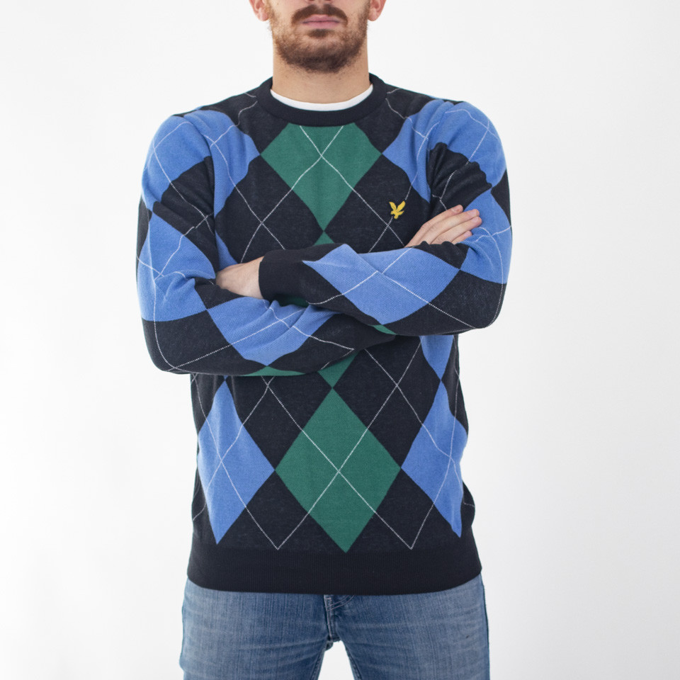 Lyle and scott hot sale argyle jumper