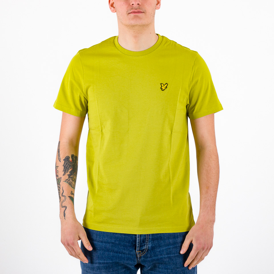 Lyle and scott store yellow t shirt