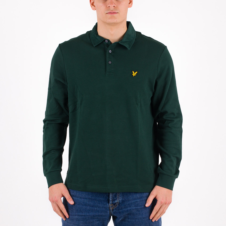 Lyle and scott cheap long sleeve polo shirt