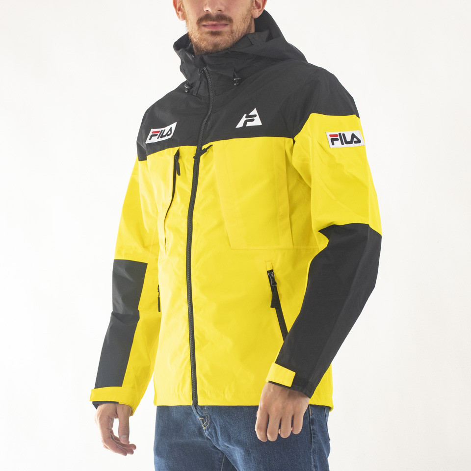 Yellow hot sale fila jacket