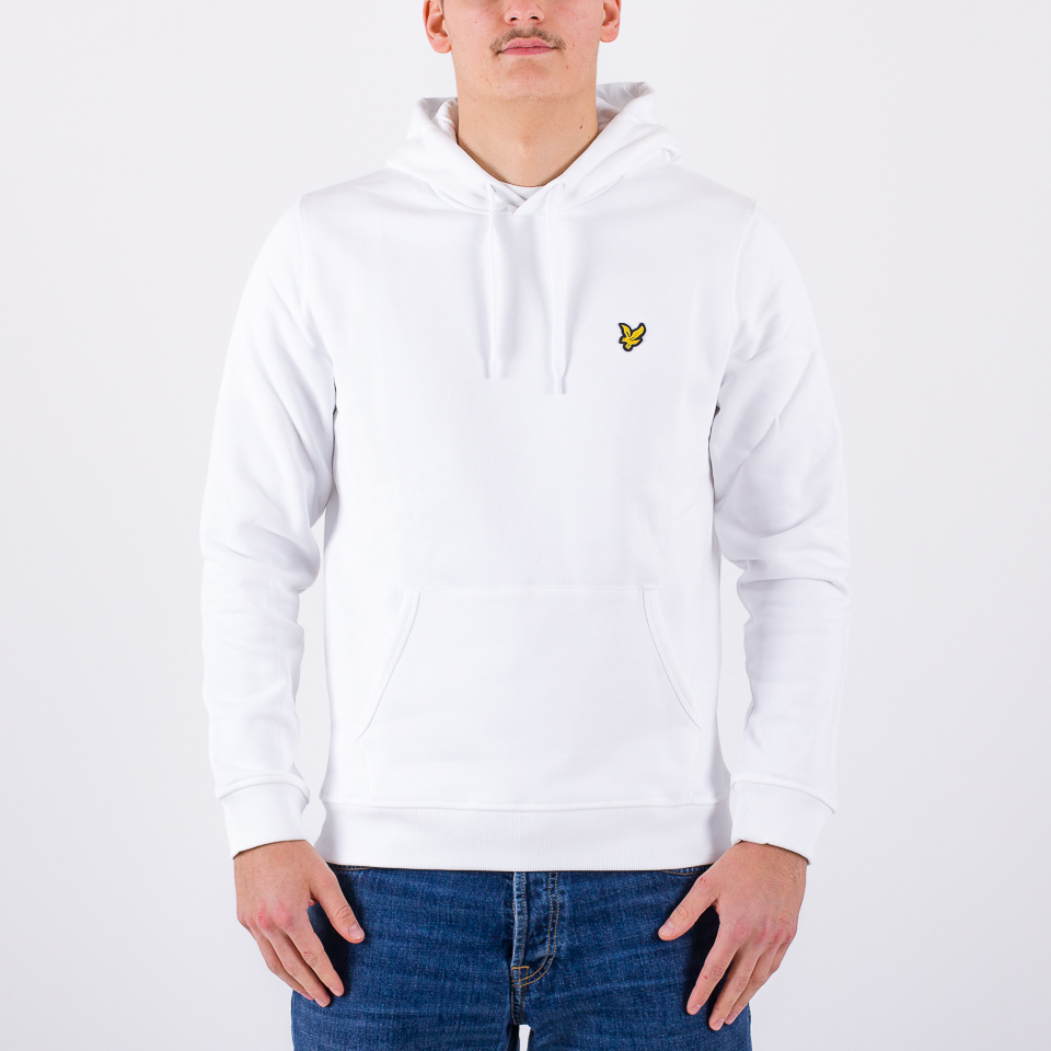 Lyle and scott white hoodie online