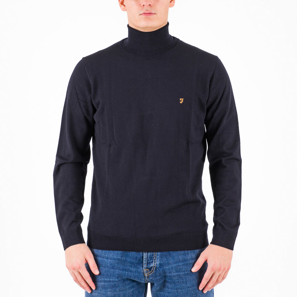 Jumpers & Sweaters Farah Gosforth Merino Roll Neck Sweater | The